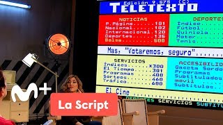 La Script Fallo de Raccord  El teletexto y Jesús Vidal  Programa 22  Movistar [upl. by Yenots]