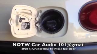 how to install AMI6071KC fuel door 2008 Toyota FJ [upl. by Elconin849]