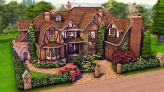 Big Tudor Family Home  The Sims 4 Speed Build [upl. by Nednal]