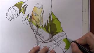 Como Dibujar a No 17  Como Dibujar al ANDROIDE 17 de Dragon Ball Super How to Draw a17 [upl. by Radford]