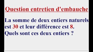 63  des candidats ont donné une mauvaise réponse  question entretien dembauche [upl. by Urbana15]