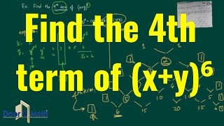 SHORTCUT TO BINOMIAL EXPANSION WITH PASCALS TRIANGLE  Algebra [upl. by Alya]