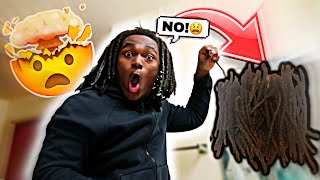 CUTTING My Dreads after they FELL OUT after 3 Years 😱 DREAD TRANSFORMATION [upl. by Abran]