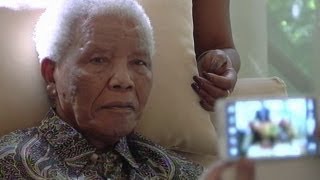 Nelson Mandela filmed at home in Johannesburg [upl. by Pacheco]