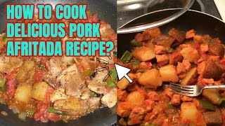 HOW TO COOK DELICIOUS PORK AFRITADA RECIPE YOU NEED TO TRY NOW [upl. by Nodroj324]