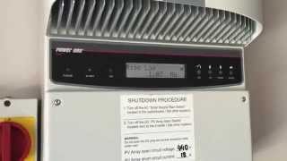 ABB  Power One Aurora Inverter Riso Low Error [upl. by Suelo]