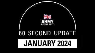 60 Second Update  January 2024  British Army [upl. by Minette]