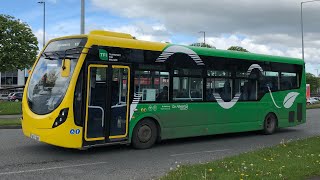 GoAhead Ireland 12141  Wright Streetlite Mercedes Daimler  Route 197 to Swords Airside Retail Pk [upl. by Shue]