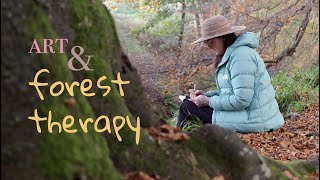 Autumn forest therapy ✶ plein air watercolor [upl. by Adlih]