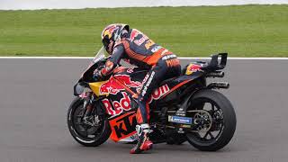 MotoGP KTM Insane Practice Start sound Jack Miller at the British GP [upl. by Murvyn855]