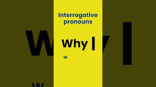 Interrogative Pronouns questionswords interrogativewords englishgrammar ieltsspeaking [upl. by Macri]