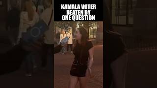 Kamala Supporter Obliterated with This One Question [upl. by Martguerita916]