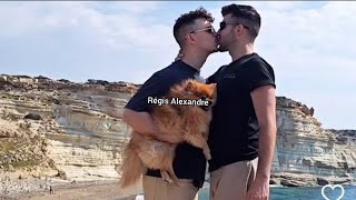 Gay Kiss cute island 🏝️ dog goats [upl. by Lauri]