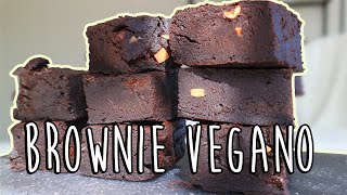 🍫 RECETA BROWNIE VEGANO fácil 🍫 Postre saludable [upl. by Lancaster]