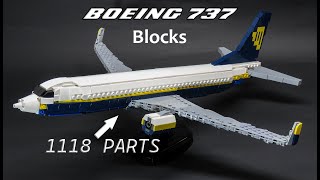 BOEING 737 RYANAIR MODEL BLOCKS LESDIY lego foryou [upl. by Hgielsa296]