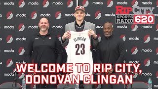 Donovan Clingan introductory press conference [upl. by Akinnor10]