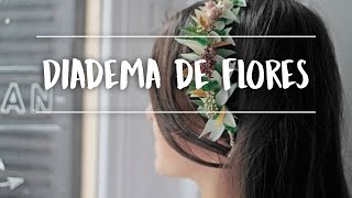 Diadema de flores para boda  Tutorial Bezoya [upl. by Keenan]