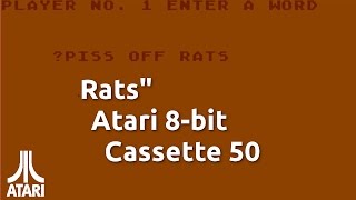 Rats Atari 8bit Cassette 50 Game 44 [upl. by Nitram575]