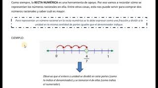 2do REPRESENTACIÓN DE FRACCIONES EN LA RECTA NUMÉRICA [upl. by Gnoud]