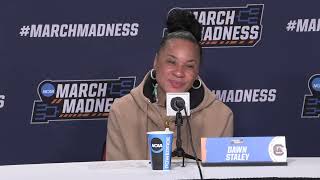 South Carolina press conference with Dawn Staley MiLaysia Fulwiley and Tessa Johnson UNC [upl. by Ronyam]