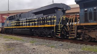 CSX I141 With CSX 1967 Seaboard Coast Line Heritage Unit [upl. by Nairehs]