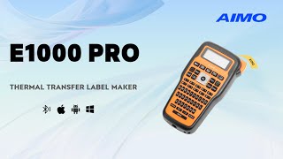 Introduction  AIMO E1000 pro Thermal Transfer Label Printer [upl. by Inalej]