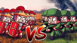 Minecraft  500 WW2 US TROOPS VS 500 ROMAN LEGIONNAIRES Massive Mob Battles [upl. by Millda]