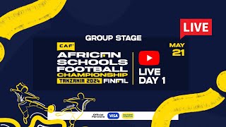 African Schools Football Championship 2024 Day 1 Group Stage [upl. by Nnylaehs842]