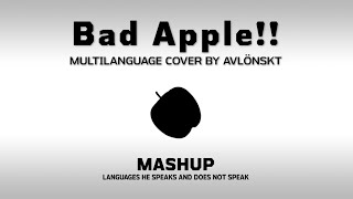 Avlönskts Bad Apple multilanguage mashup languages he speaks and doesnt speak [upl. by Blackburn212]