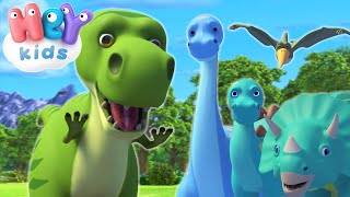 Dinosaurier barnsång för barn 🦖 Dinosaurier barnprogram på svenska  HeyKids Svenska [upl. by Assadah147]