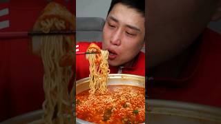 ASMR MUKBANG Spicy Noodles and Kimchi [upl. by Ycak]