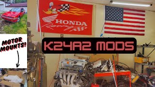 KINTEGRA PART 4  K24A2 MODS  UNBOX MOTOR MOUNTS [upl. by Magas]