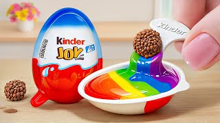 Kinder Chocolate Cake Recipe  Best Miniature Chocolate Cake With Kinder Joy Decorating Tutorial [upl. by Theodosia]