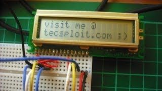 HD44780 LCD controlled via STM32F4 GPIO Pins [upl. by Malinin20]