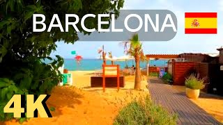 Walking Along Barcelonas Beaches Caldes d’Estrac Spain 🇪🇸 4K [upl. by Ennaoj]