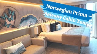 Norwegian Prima Cruise Ship Balcony Cabin BK Tour [upl. by Yur]