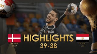 Highlights Denmark  Egypt  Quarter finals  27th IHF Mens Handball World Championship Egypt2021 [upl. by Assi271]