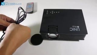 Review LED Mini Projector UC46 [upl. by Clougher67]