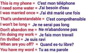 Avec ces phrases vous pouvez parler lAnglais rapidement  You can speak English with these phrases [upl. by Arima]