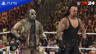 WWE 2K24  The Undertaker  Jason Voorhees Vs Kane  Frieza  WWE November 07 2024 LIVE [upl. by Anirt139]