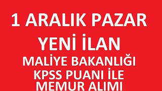 HAZİNE VE MALİYE BAKANLIĞI KAMU PERONEL ALIMI BAŞVURU ŞARTLARI  KPSS İLE MEMUR ALIMI kpss2024 [upl. by Payson]