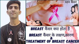 breast Cancer symptomsCausestreatment in hindi ll what is breast cancer ll what is tumor l cancer [upl. by Adias]