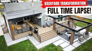 EXTREME PATIO TRANSFORMATION  BACKYARD MAKEOVER [upl. by Seumas]