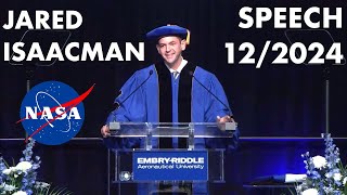 Jared Isaacman Speech  December 2024 ERAU Ceremony [upl. by Acirrehs488]