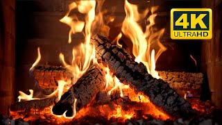 🔥 Cozy Fireplace 4K 12 HOURS Relaxing Fireplace with Crackling Fire Sounds Fireplace Burning 4K [upl. by Lennaj]