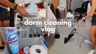 vlog deep cleaning amp organizing my dorm room [upl. by Jobie438]