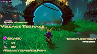 Spyro The Dragon Level 12  Terrace Village Level 100  HTG [upl. by Enyleuqcaj]