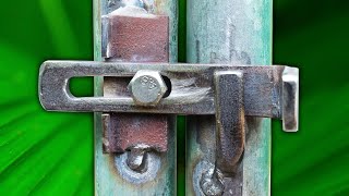 You Need To See This Best Homemade Gate Lock Idea [upl. by Lazare]