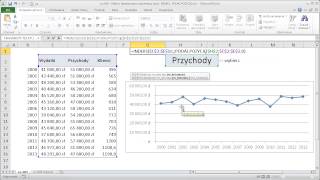 excel089  Wykres dynamiczny z wybieraną serią  INDEKS PODAJPOZYCJĘ [upl. by Ahsem]