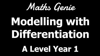 Modelling with Differentiation [upl. by Hsiri622]